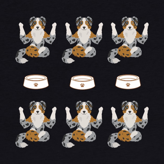 Australian shepherd dog cute pattern by Maful